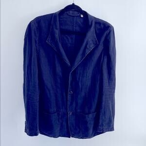 True Measure linen cotton light weight unlined sport coat blazer sz M